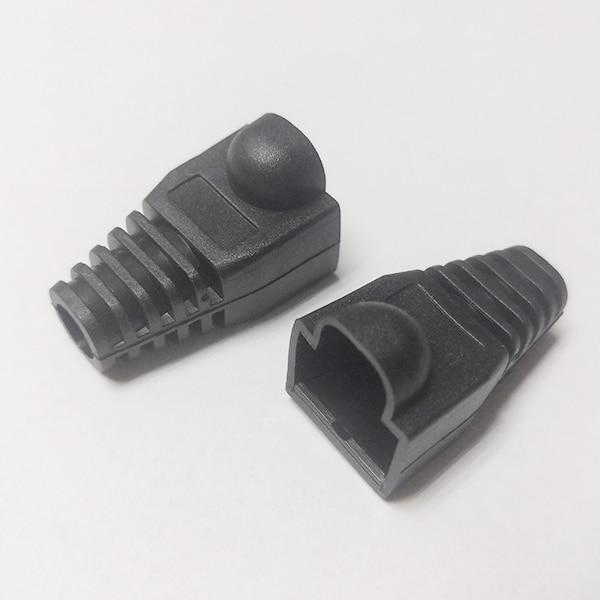JONSNOW RJ-45 CAT6 CAT5e Adapter Cap Ethernet Network Cable Connector Plugs RJ45 Caps Cat 5 CAT6 protective sleeve multicolour
