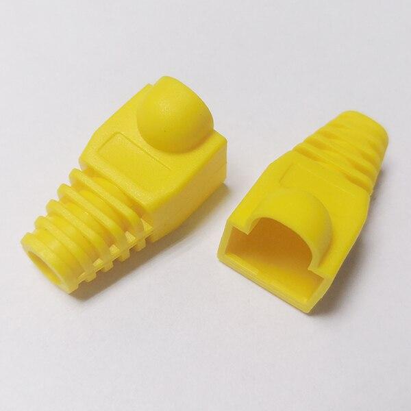 JONSNOW RJ-45 CAT6 CAT5e Adapter Cap Ethernet Network Cable Connector Plugs RJ45 Caps Cat 5 CAT6 protective sleeve multicolour