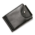 CUIKCA Slim Leather Wallet Coin Bag Money Clip Card Cases Zipper  Women Men Wallet Pull Type ID Credit Card Holders Hasp