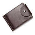 CUIKCA Slim Leather Wallet Coin Bag Money Clip Card Cases Zipper  Women Men Wallet Pull Type ID Credit Card Holders Hasp