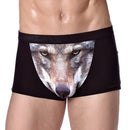4XL Large Size Male Underwear Funny Cool Underpants Wolf Modal U Convex Underware Men Boxers Comfortable Soft boxer shorts man