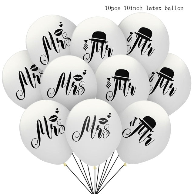 Mr&Mrs Latex Balloons