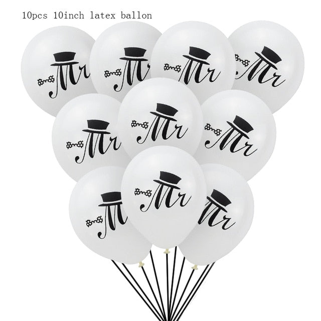 Mr&Mrs Latex Balloons