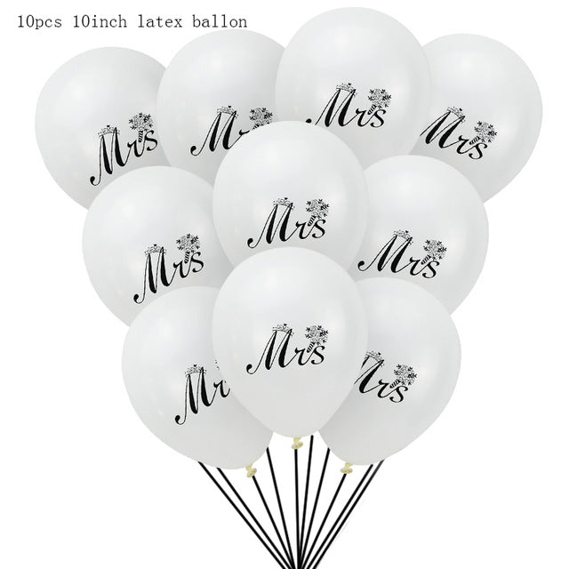 Mr&Mrs Latex Balloons