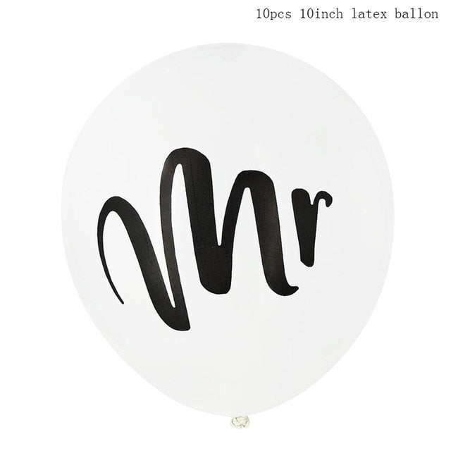 Mr&Mrs Latex Balloons