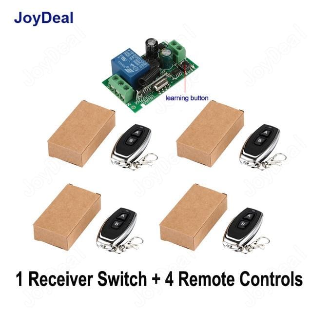 433MHz 220V Lamp Wireless Remote Control Switch ON/OFF 433 MHz 110V Remote Control Receiver Transmitter For Led Lights Bulb DIY