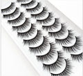 NEW5/10Pairs 3D Faux Mink Eyelashes Natural Thick Long False Eyelashes Dramatic Fake Lashes Makeup Extension Eyelashes maquiagem