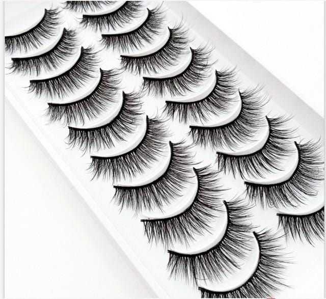 NEW5/10Pairs 3D Faux Mink Eyelashes Natural Thick Long False Eyelashes Dramatic Fake Lashes Makeup Extension Eyelashes maquiagem