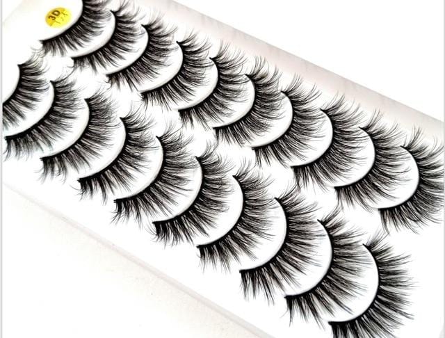 NEW5/10Pairs 3D Faux Mink Eyelashes Natural Thick Long False Eyelashes Dramatic Fake Lashes Makeup Extension Eyelashes maquiagem