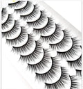 NEW5/10Pairs 3D Faux Mink Eyelashes Natural Thick Long False Eyelashes Dramatic Fake Lashes Makeup Extension Eyelashes maquiagem