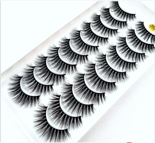 NEW5/10Pairs 3D Faux Mink Eyelashes Natural Thick Long False Eyelashes Dramatic Fake Lashes Makeup Extension Eyelashes maquiagem