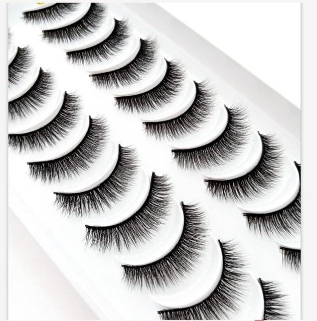 NEW5/10Pairs 3D Faux Mink Eyelashes Natural Thick Long False Eyelashes Dramatic Fake Lashes Makeup Extension Eyelashes maquiagem