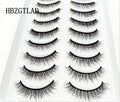 NEW5/10Pairs 3D Faux Mink Eyelashes Natural Thick Long False Eyelashes Dramatic Fake Lashes Makeup Extension Eyelashes maquiagem