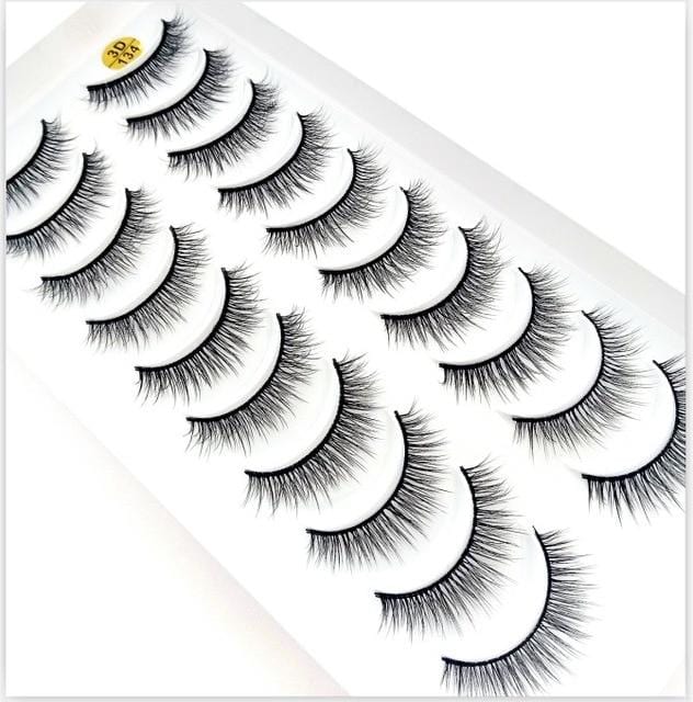 NEW5/10Pairs 3D Faux Mink Eyelashes Natural Thick Long False Eyelashes Dramatic Fake Lashes Makeup Extension Eyelashes maquiagem