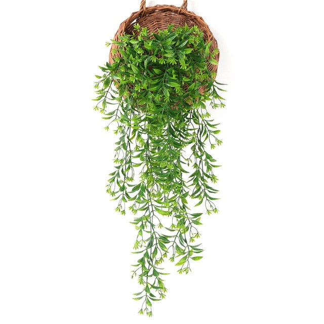 Artificial Plant Vines Wall Hanging Simulation Rattan Leaves Branches Green Plant Ivy Leaf Home Wedding Decoration Plant-Fall