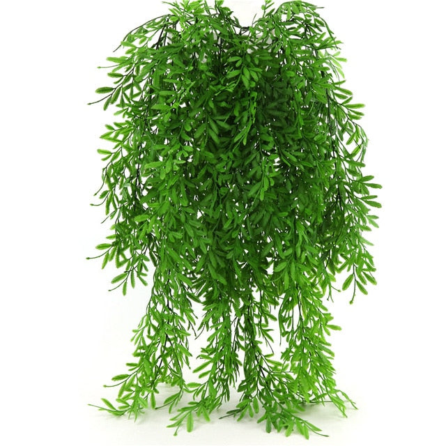 Artificial Plant Vines Wall Hanging Simulation Rattan Leaves Branches Green Plant Ivy Leaf Home Wedding Decoration Plant-Fall