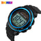 SKMEI Outdoor Sport Watch Men Solar PU Strap Wristwatches Mens Chronograph Alarm 5Bar Waterproof Digital Watch reloj hombre 1096