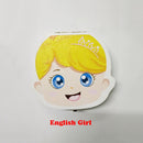 Baby Tooth Box Organizer Spanish English Portuguese Russian Milk Teeth Storage Collect Umbilical Lanugo Save Case Souvenir