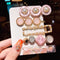 2020 New Women Girls Pearl Crystal Hairpins Side Clip Hair Jewelry Trendy Geometric Headwear Fashion Hair Accessories Barrettes