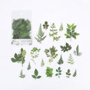 Mr.paper 40Pcs/bag Plant Flower Mushroom Ginkgo Pet Deco Diary Stickers Scrapbooking Planner Decorative Stationery Stickers