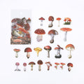 Mr.paper 40Pcs/bag Plant Flower Mushroom Ginkgo Pet Deco Diary Stickers Scrapbooking Planner Decorative Stationery Stickers