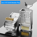 Vention Cat7 RJ45 Connector Cat7/6/5e STP 8P8C Modular Ethernet Cable Head Plug Gold-plated for Network RJ 45 Crimper Connectors