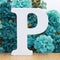 1pc 10cm White Wooden Letters Alphabet DIY Word Letter Party Wedding Home Decor Name Design Art Crafts Standing 3.94 Inches