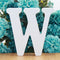 1pc 10cm White Wooden Letters Alphabet DIY Word Letter Party Wedding Home Decor Name Design Art Crafts Standing 3.94 Inches