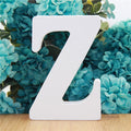1pc 10cm White Wooden Letters Alphabet DIY Word Letter Party Wedding Home Decor Name Design Art Crafts Standing 3.94 Inches