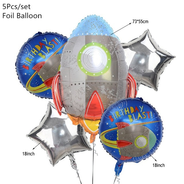 Rocket /Astronaut Foil Balloons