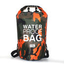 PVC Camouflage Waterproof Backpack Portable Outdoor Sport Rafting Bag River Tracing Swiming Bucket Dry Bag 2L 5L 10L 15L 20L 30L