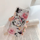 Tropical Flower Leaf Phone Case With Holder For iPhone 11 Pro Max XR XS XS Max 7 8 6 Plus