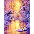 5D Diy Diamond Painting Cross Ctitch Kits Diamond Mosaic Embroidery Landscape animals 3d Painting round drill  gift