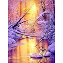 5D Diy Diamond Painting Cross Ctitch Kits Diamond Mosaic Embroidery Landscape animals 3d Painting round drill  gift