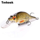 TREHOOK 4g/11g/22g Black Minnow Wobblers Pike Fishing Lure Artificial Bait Hard Swimbait Mini Crankbaits Fishing Tackle Lures
