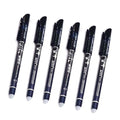 3/6/12pcs/Set Erasable Pen Washable Handle Blue/Black/Red 0.5mm Pens Refill Rod for Office Supplies Student Exam Spare