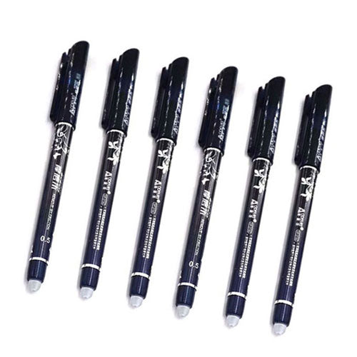 3/6/12pcs/Set Erasable Pen Washable Handle Blue/Black/Red 0.5mm Pens Refill Rod for Office Supplies Student Exam Spare