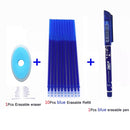 3/6/12pcs/Set Erasable Pen Washable Handle Blue/Black/Red 0.5mm Pens Refill Rod for Office Supplies Student Exam Spare