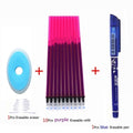 3/6/12pcs/Set Erasable Pen Washable Handle Blue/Black/Red 0.5mm Pens Refill Rod for Office Supplies Student Exam Spare