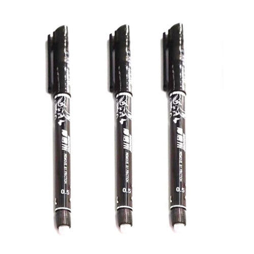 3/6/12pcs/Set Erasable Pen Washable Handle Blue/Black/Red 0.5mm Pens Refill Rod for Office Supplies Student Exam Spare