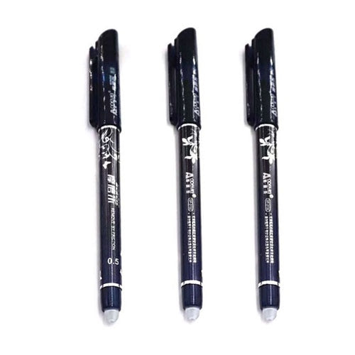 3/6/12pcs/Set Erasable Pen Washable Handle Blue/Black/Red 0.5mm Pens Refill Rod for Office Supplies Student Exam Spare
