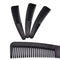 Professional Heat Resistant Salon Black Metal Pin Tail Antistatic Comb Hard Carbon Cutting Comb Hair Trimmer Brushes
