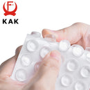 KAK 30-80PCS Self Adhesive Silicone Furniture Pads Cabinet Bumpers Rubber Damper Buffer Cushion Protective Furniture Hardware