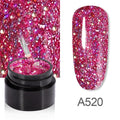 ROSALIND 5ml Shiny Rainbow Gel Nail Polish Bright For Glitter Painting Nail Art Design Poly UV Top Base Primer For Manicure
