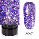 ROSALIND 5ml Shiny Rainbow Gel Nail Polish Bright For Glitter Painting Nail Art Design Poly UV Top Base Primer For Manicure