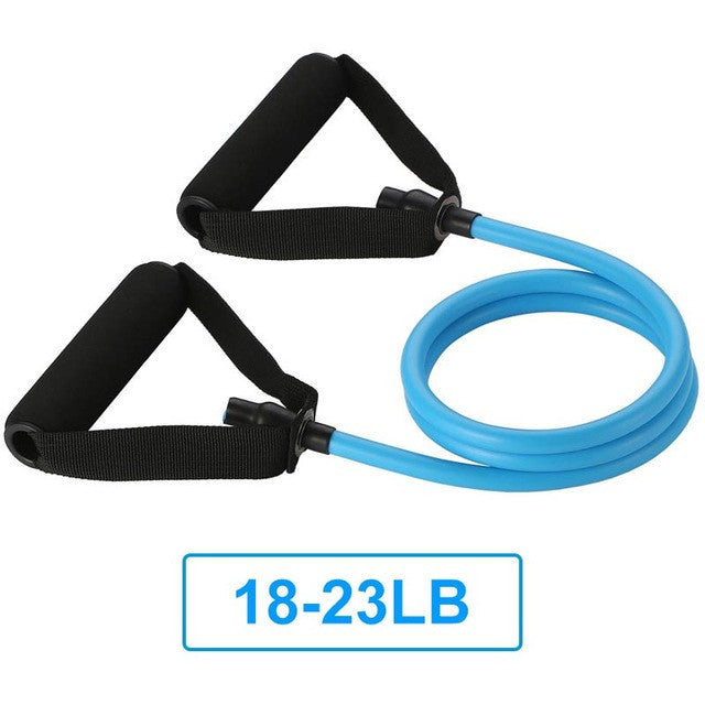 120cm Yoga Pull Rope Elastic Resistance Bands Rope Rubber Bands Fitness Equipment Exercise Tube Workout Strength Training