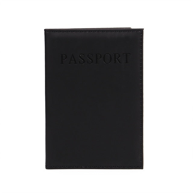 1PC Fashion New PU Women Passport Holder Couple Models Girls Travel Passport Cover Unisex Card Case Man Card Holder