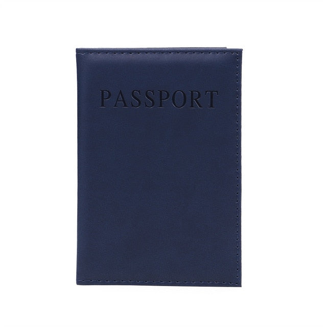 1PC Fashion New PU Women Passport Holder Couple Models Girls Travel Passport Cover Unisex Card Case Man Card Holder