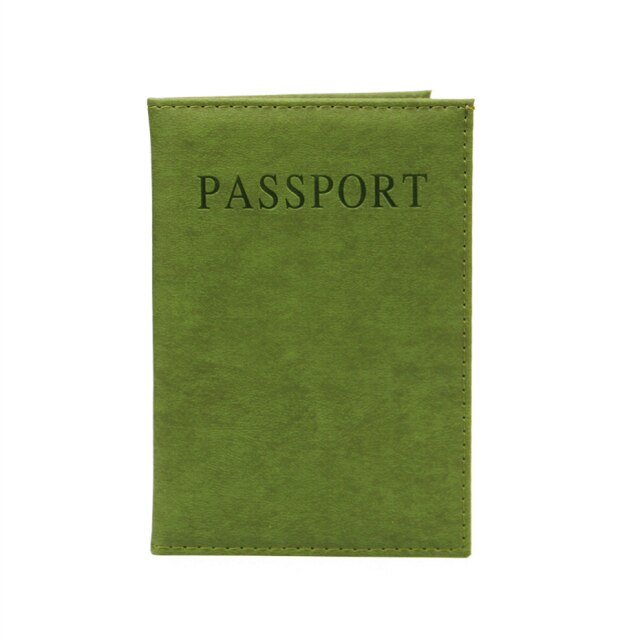 1PC Fashion New PU Women Passport Holder Couple Models Girls Travel Passport Cover Unisex Card Case Man Card Holder