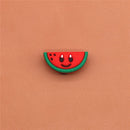 Single Sale 1pcs Shoe Charms Cartoon Heart-shaped Garden Shoe Accessories Buckle Decorations Fit Croc Wristband JIBZ Kids X-mas